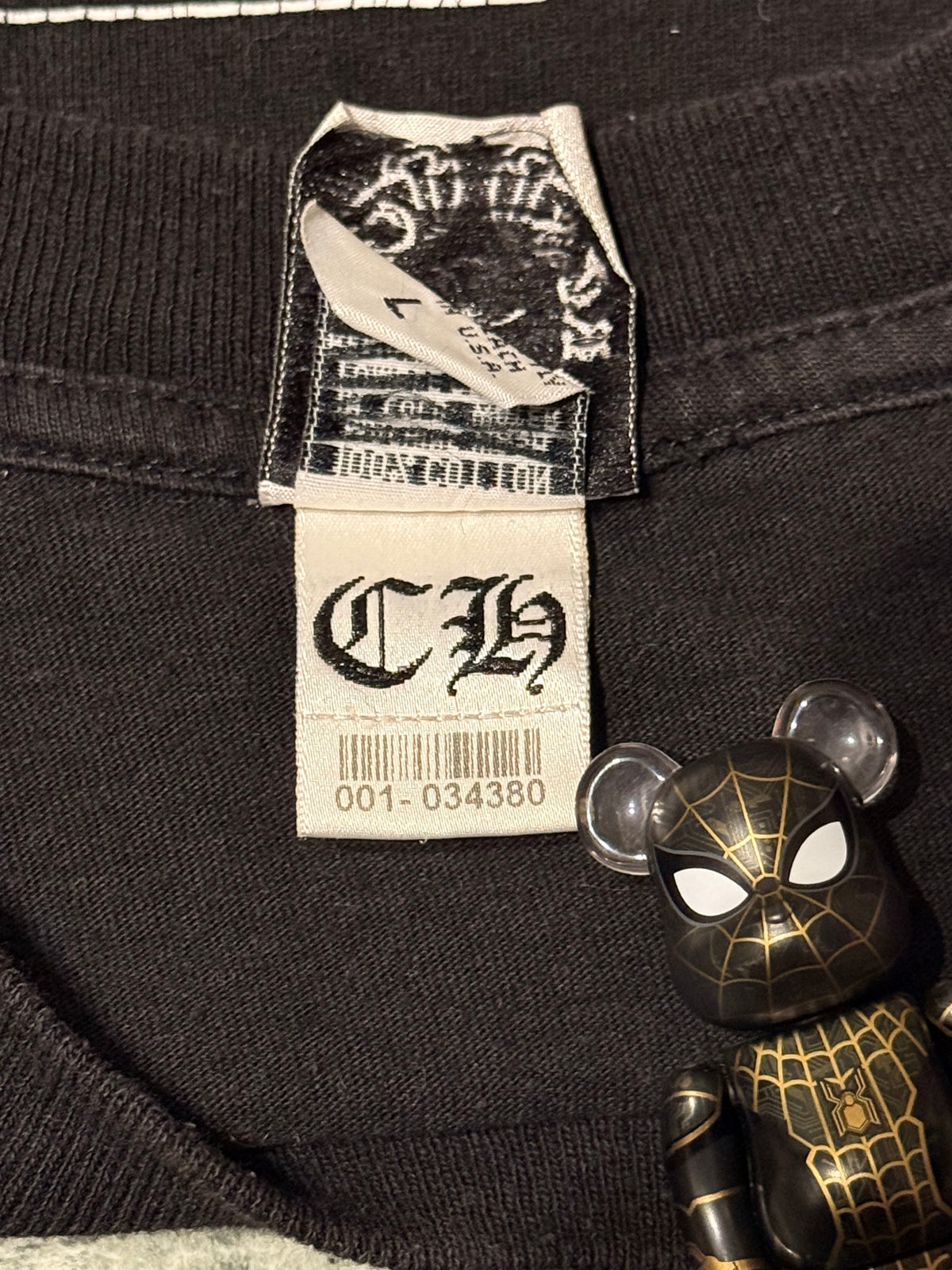 Vintage Chrome Hearts Scroll Logo Long-Sleeve Pocket T-Shirt 🖤